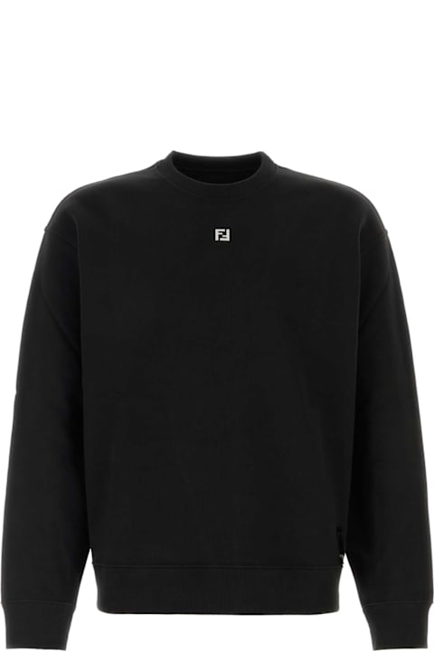 Fendi Fleeces & Tracksuits for Men Fendi Black Cotton Sweatshirt