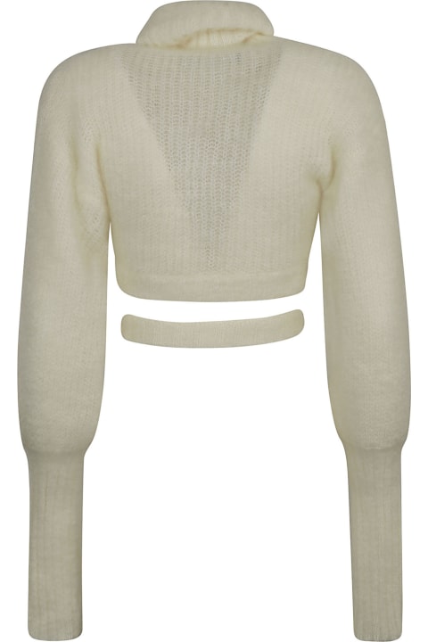 Ribbed Knit Mohair Sweater