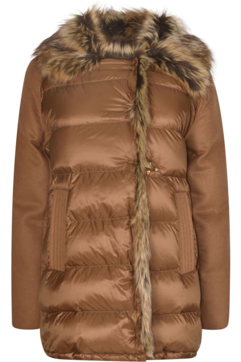 Fay for Women Fay Fur Detailed Padded Jacket
