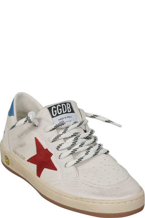 Golden Goose for Boys Golden Goose Ball Star-patch Lace-up Sneakers