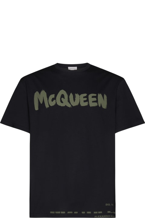 Alexander McQueen for Men Alexander McQueen Graffiti Logo T-shirt