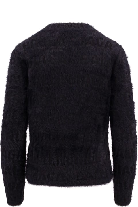 Balenciaga Sweaters for Women Balenciaga Furry Bal Horizontal Allover Jumper
