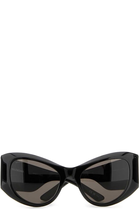 Balenciaga Eyewear for Women Balenciaga Black Acetate Sunglasses