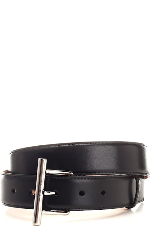 Alexander McQueen Accessories for Men Alexander McQueen Black Leather Sling Belt