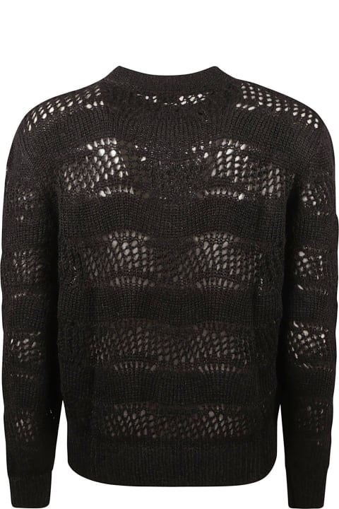 メンズ ニットウェア Saint Laurent Crewneck Long-sleeved Sweater