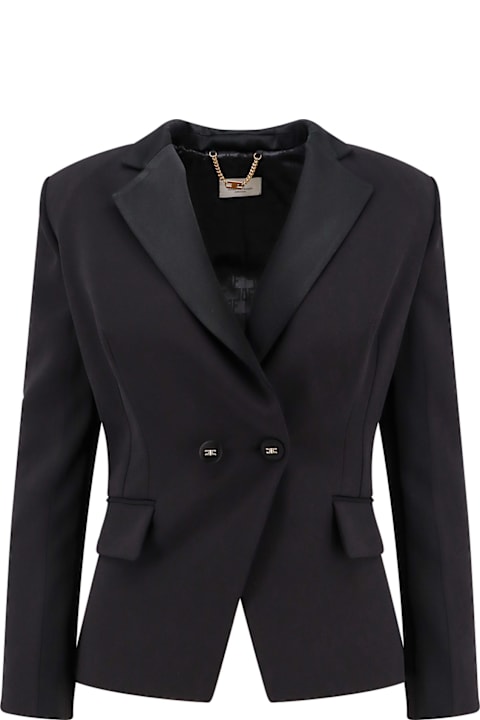 Homeware Elisabetta Franchi Double-breasted Blazer With Covered Buttons