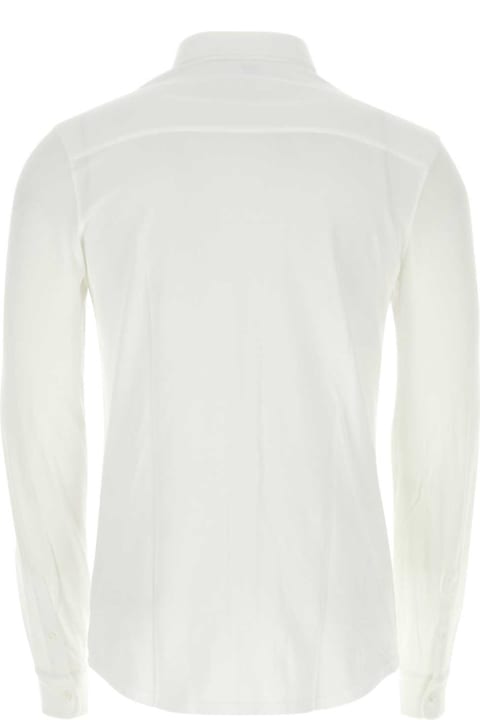 Fedeli Shirts for Men Fedeli White Piquet Steve Shirt