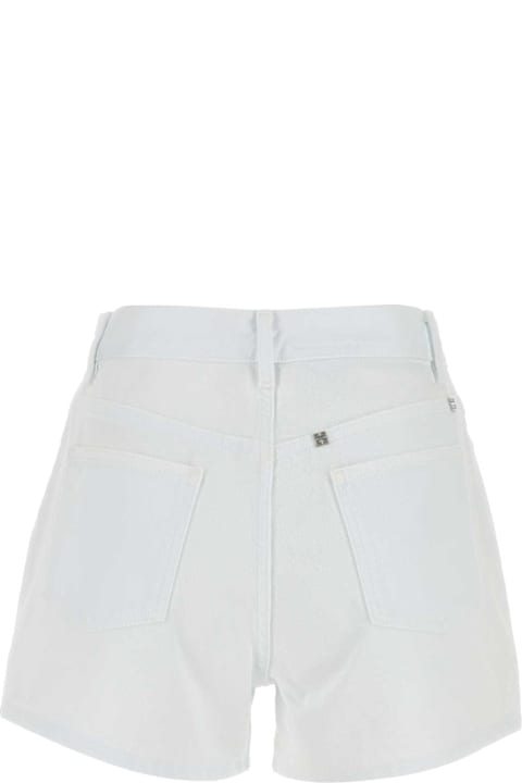 سراويل طويلة وقصيرة لـ السيدات Givenchy White Denim Shorts