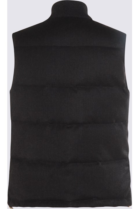 Eleventy for Kids Eleventy Black Wool Down Jacket