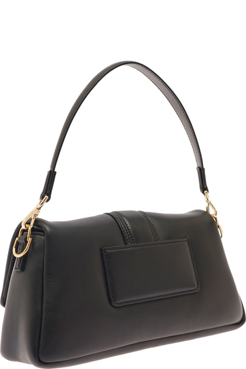 Jacquemus Totes for Women Jacquemus 'le Bambimou' Black Shoulder Bag With Magnetic Fastening And Logo Detail In Leather Woman