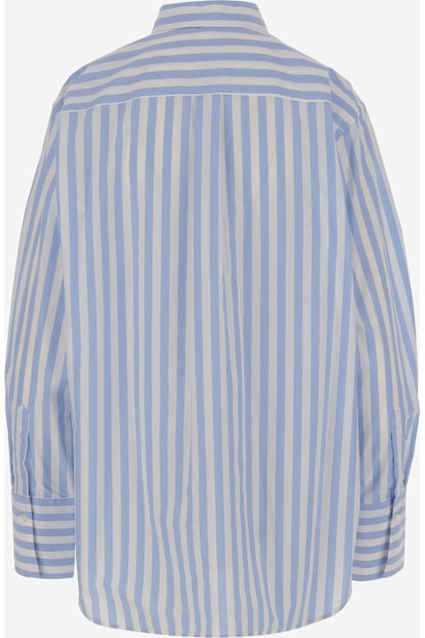 Aspesi for Women Aspesi Cotton Shirt With Striped Pattern
