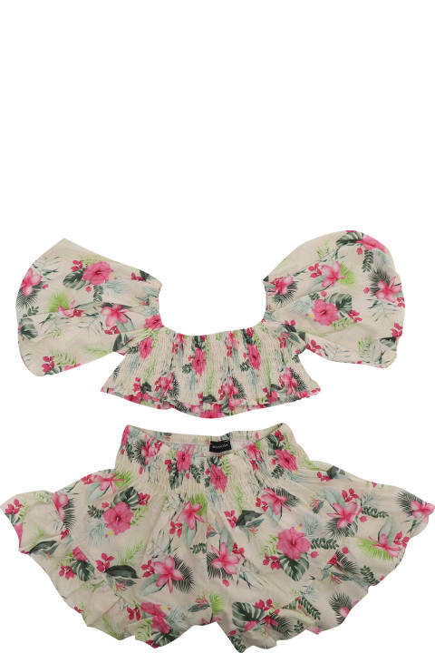 Monnalisa Swimwear for Girls Monnalisa 2 Pieces Summer Suit