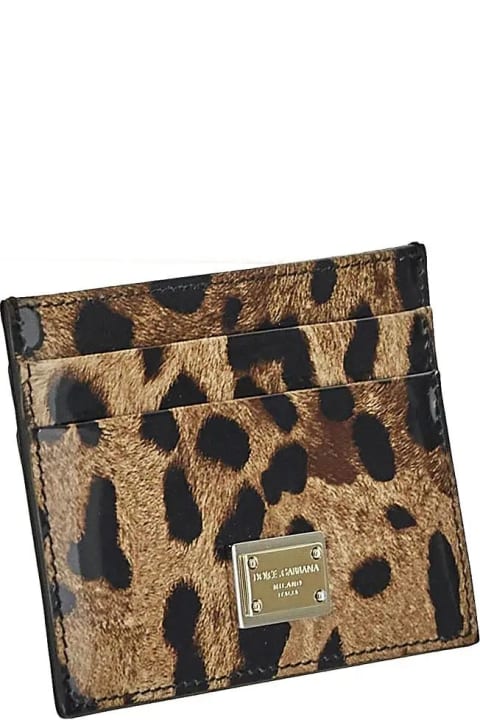 Dolce & Gabbana Accessories for Women Dolce & Gabbana Leopard-print Card Holder