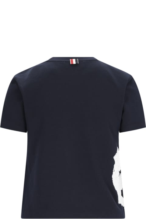 Thom Browne Topwear for Women Thom Browne 'embroidery Anchor' T-shirt