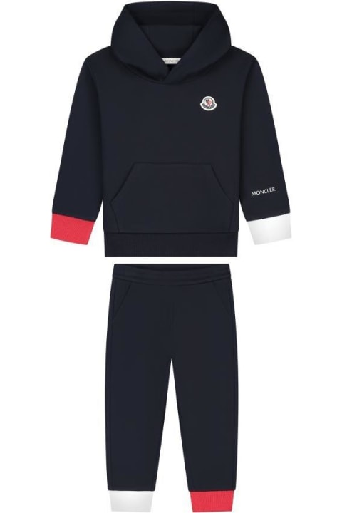 Jumpsuits for Boys Moncler Logo Patch Tracksuit