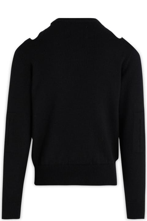 Jil Sander Sweaters for Men Jil Sander Cut-out Detailed Crewneck Jumper