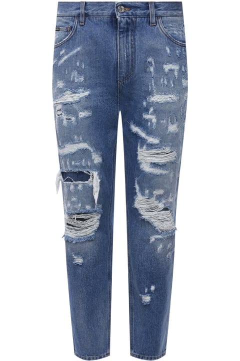 Jeans for Men Dolce & Gabbana Cotton Denim Jeans