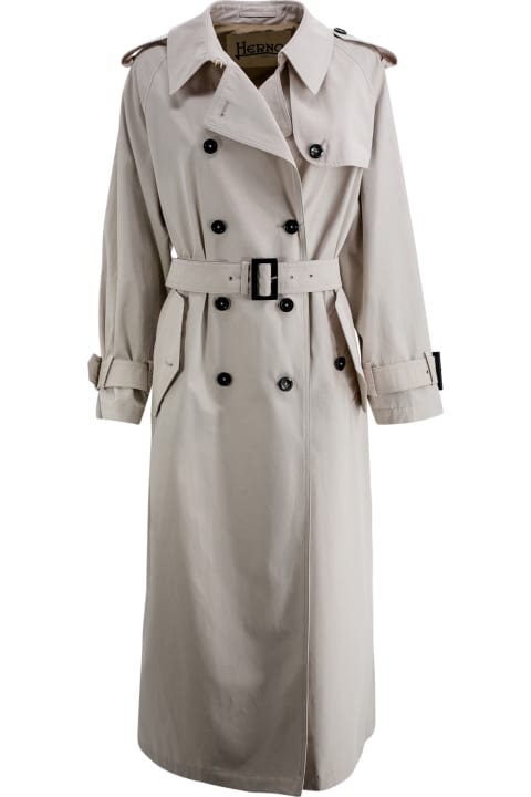 Fashion for Women Herno Trench Coat In Light Cotton
