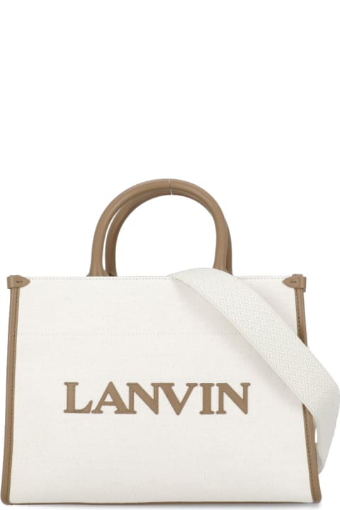 メンズ新着アイテム Lanvin Cotton And Linen Shopping Bag