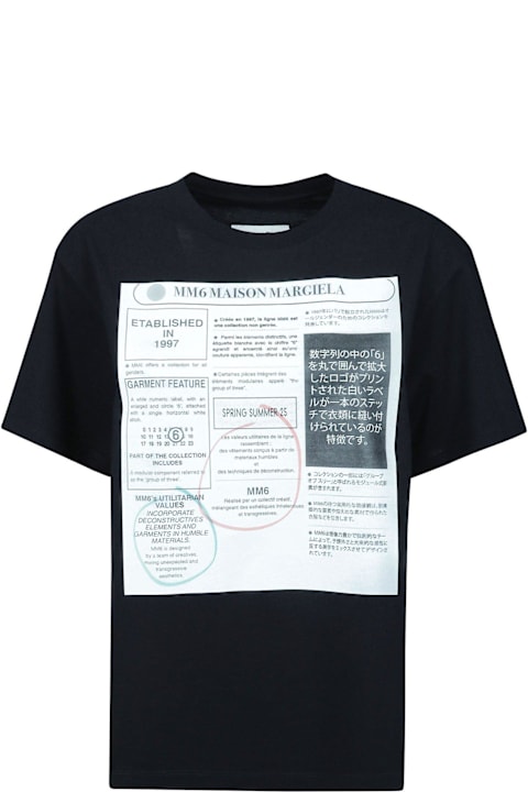 MM6 Maison Margiela for Women MM6 Maison Margiela Newspaper Print T-shirt