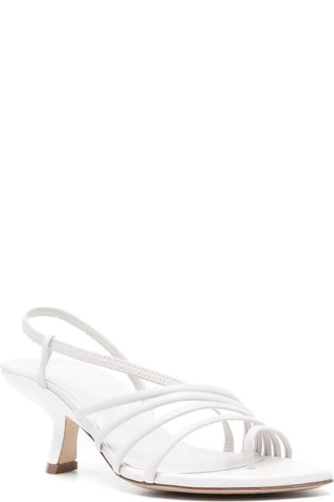 Vic Matié Sandals for Women Vic Matié Slash Sandals In Soft White Nappa