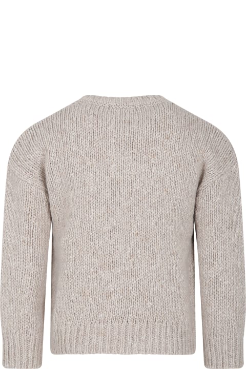 Beige Sweater For Boy