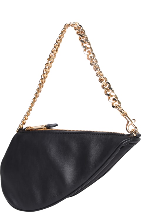 Shoulder Bags for Women Moschino Black Leather Shoulder Bag