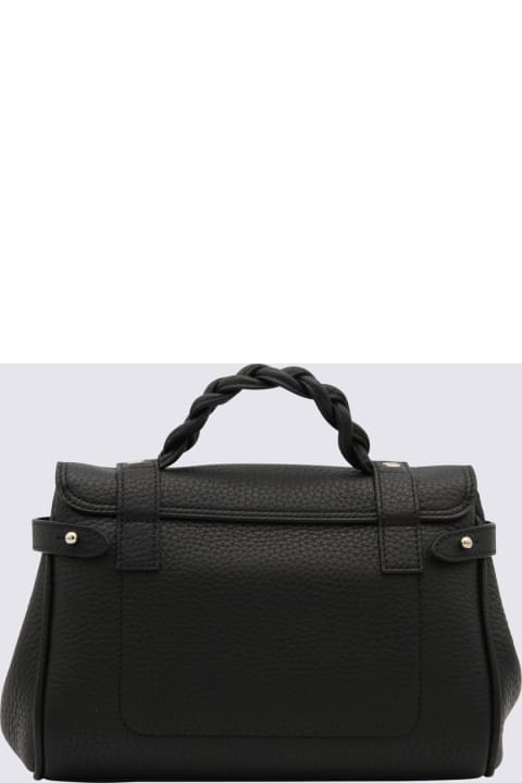 Shoulder Bags for Women Mulberry Black Leather Alexa Satchel