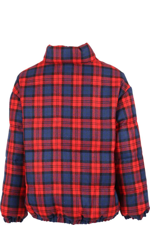 Homeware Fendi Red Tartan Down Jacket