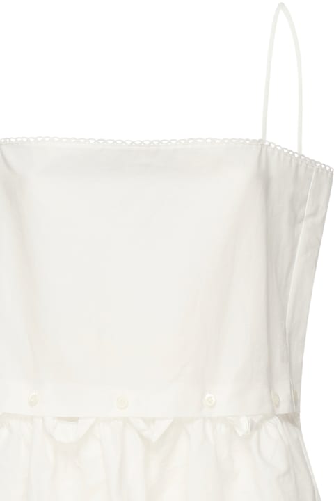 The Spring Edit for Women Miu Miu Flamed Poplin Dress