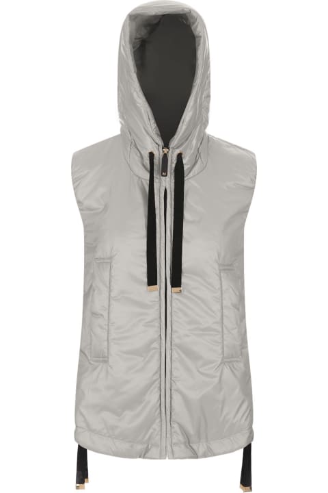 Max Mara Coats & Jackets for Women Max Mara Light Grey Greengo Gilet