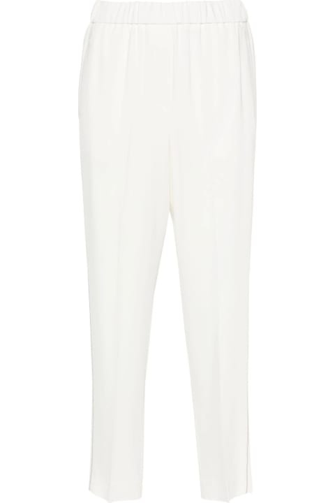 Sale for Women Peserico Ivory White Tapered Trousers