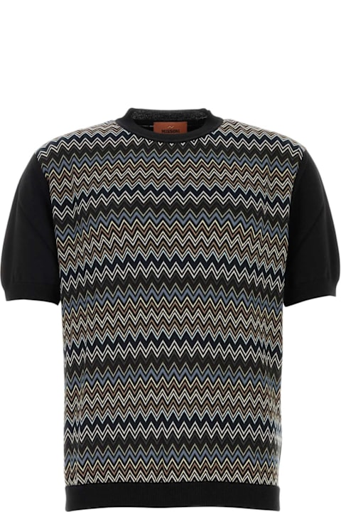 Missoni Clothing for Men Missoni Black Cotton T-shirt