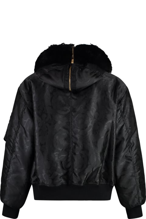 Homeware Versace Bomber Jacket In Technical Fabric