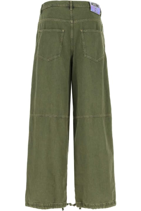 Moschino Pants for Women Moschino Army Green Denim Cargo Pant