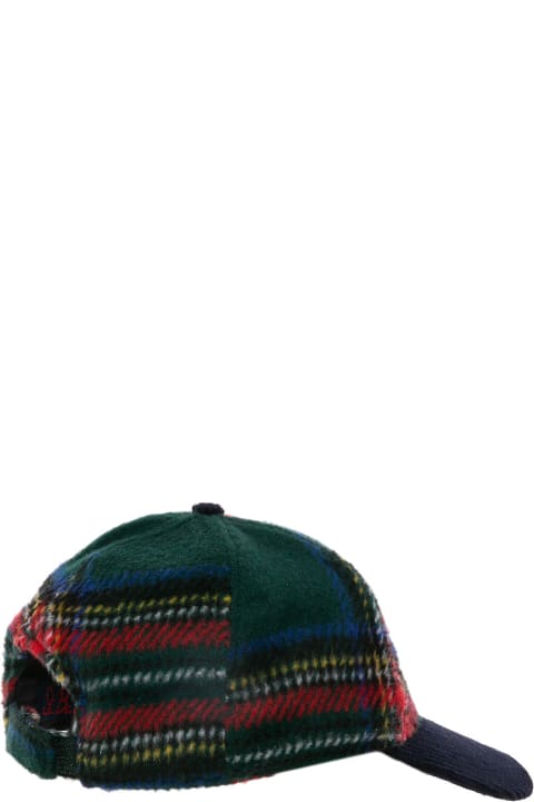 Homeware MC2 Saint Barth Tartan Baseball Cap With Bombardino Embroidery