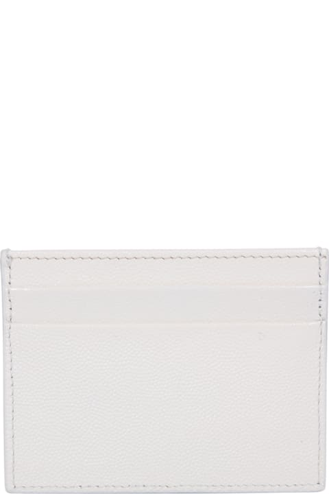 Wallets for Men Palm Angels Graphic Print Cream Cardholder