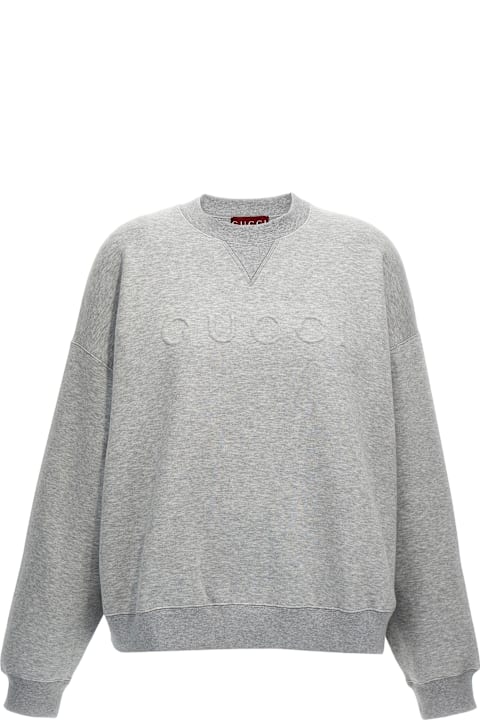 Gucci Fleeces & Tracksuits for Women Gucci Embossed Logo Sweatshirt