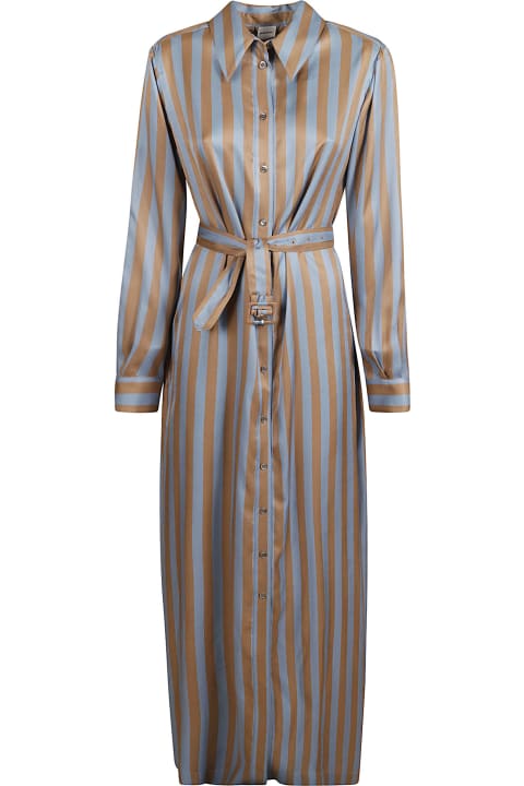 Fashion for Women Aspesi Stripe Print Long Dress