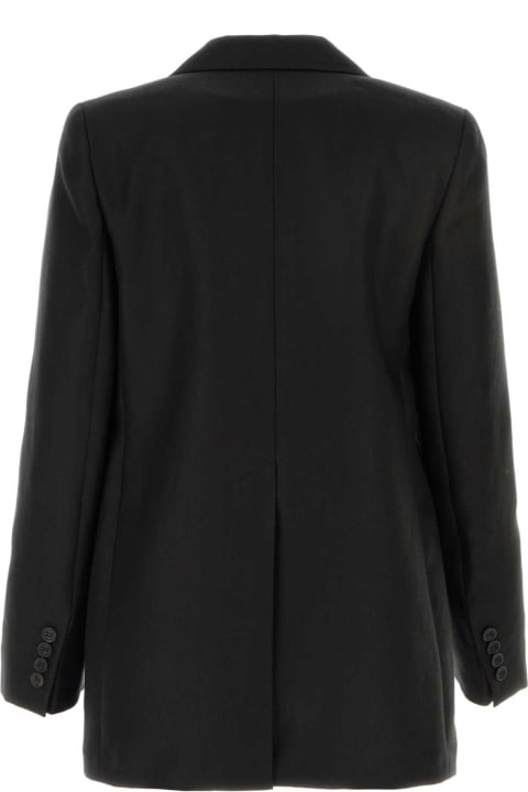 Max Mara Coats & Jackets for Women Max Mara Black Linen Boemia Blazer
