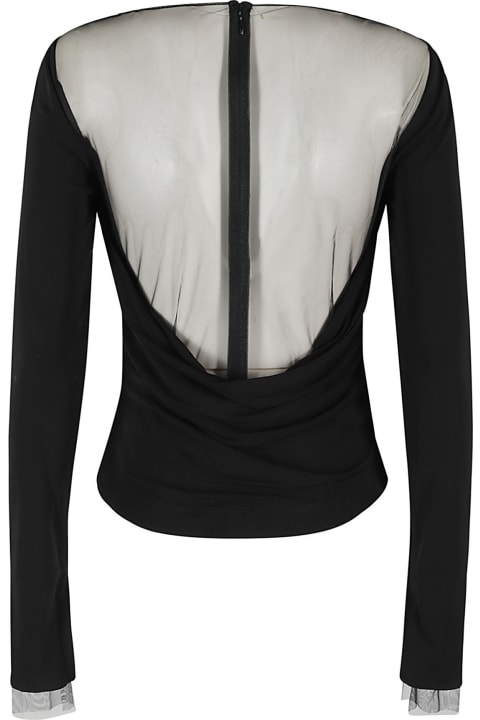 Helmut Lang Sweaters for Women Helmut Lang Sheer Insert Top