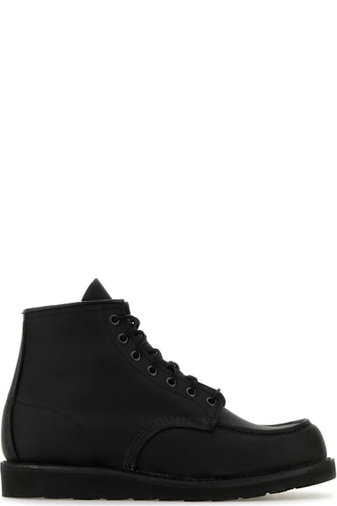 Red Wing Shoes for Men Red Wing Black Leather Lace-up Shoes