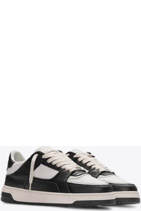 REPRESENT for Men REPRESENT Apex Off White And Black Leather Low Top Sneaker - Apex Sneakers