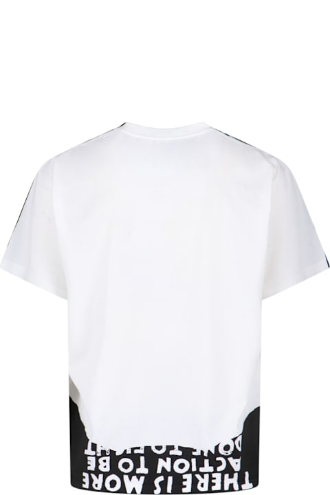 أدوات منزلية MM6 Maison Margiela Two-tone Logo T.shirt