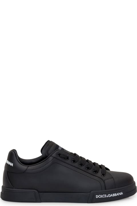 Dolce & Gabbana Shoes for Men Dolce & Gabbana Portofino Leather Low-top Sneakers