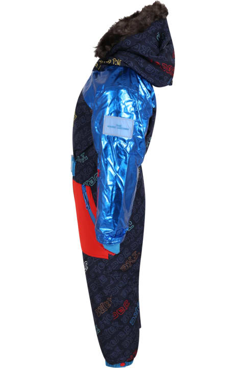 Marc Jacobs Jumpsuits for Boys Marc Jacobs Blue Snow Suit For Boy With Logos
