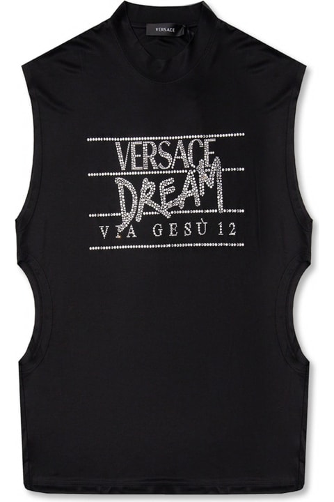 Versace Clothing for Women Versace Top Deam Via Gesu Print