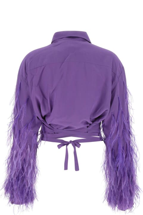 Purple Crepe Marta Shirt