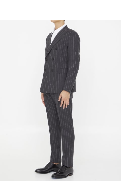 Pinstriped Two-piece Suit
