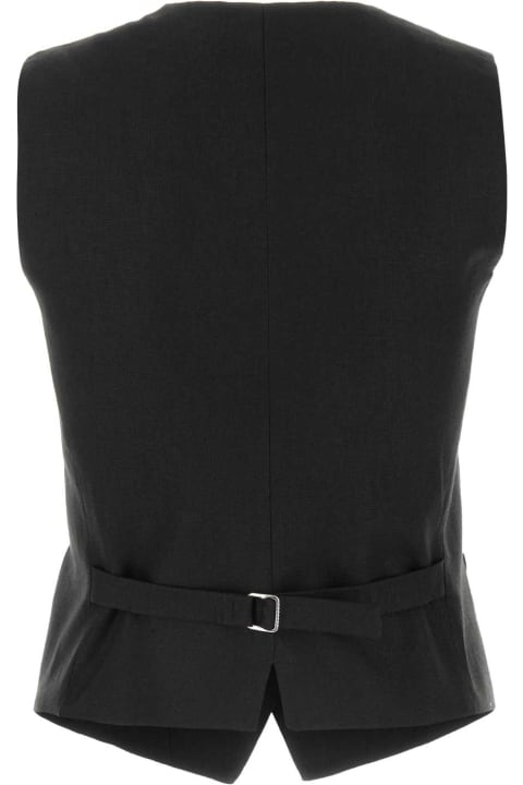 Fashion for Women Weekend Max Mara Black Linen Pacche Vest